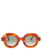 Matchesfashion.com Lapima - Catarina Oversized Square Acetate Sunglasses - Womens - Tortoiseshell