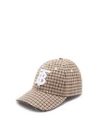 Matchesfashion.com Burberry - Tb-embroidered Checked Baseball Cap - Mens - Multi
