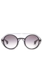 Matchesfashion.com Blake Kuwahara - Gropius Round Frame Sunglasses - Mens - Black