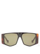 Matchesfashion.com Loewe - Masque Acetate Sunglasses - Mens - Black