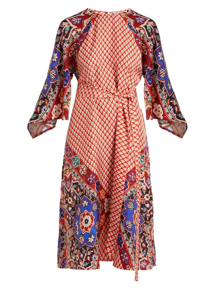 D'ascoli Alessandra Tile-print Dress