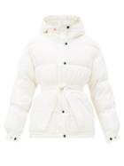 Matchesfashion.com Perfect Moment - Hooded Belted Technical-shell Down Ski Jacket - Womens - White