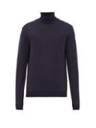 Matchesfashion.com Ditions M.r - Thadee Merino Wool Roll Neck Sweater - Mens - Navy