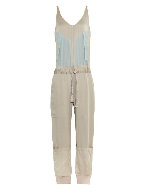 Stella Mccartney Luke Washed-satin Jumpsuit