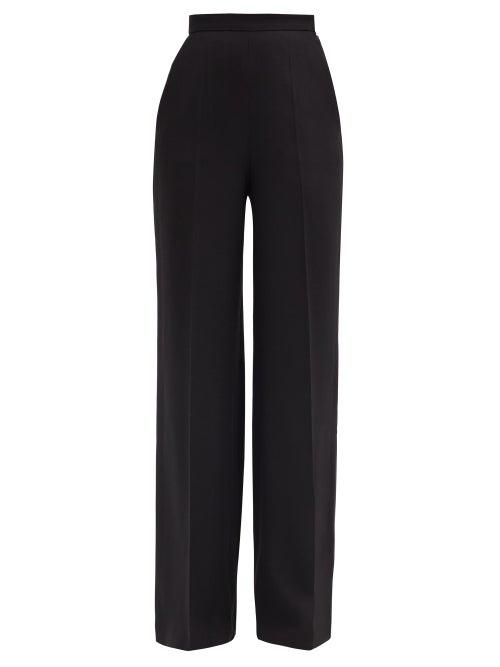 Matchesfashion.com Giambattista Valli - High-rise Wide-leg Trousers - Womens - Black