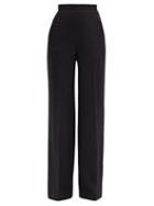 Matchesfashion.com Giambattista Valli - High-rise Wide-leg Trousers - Womens - Black