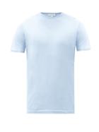 Matchesfashion.com Sunspel - Pima Cotton-jersey T-shirt - Mens - Light Blue
