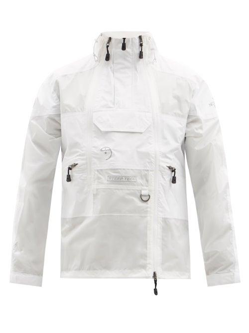 Mens Activewear The North Face - Steep Tech Hooded Waterproof Jacket - Mens - White