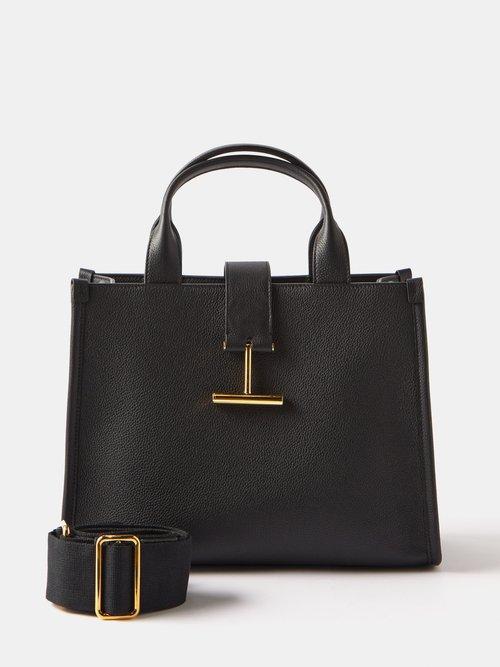 Tom Ford - Tara Medium Grained-leather Tote Bag - Womens - Black