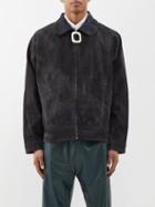 Jw Anderson - Distressed Cotton-canvas Jacket - Mens - Black