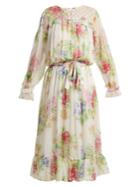 Dodo Bar Or Vitti Floral-print Embellished Dress