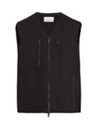 Matchesfashion.com Raey - Sleeveless Cotton Fishing Jacket - Mens - Black