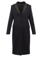 Matchesfashion.com Officine Gnrale - Eden Virgin Wool Blend Overcoat - Womens - Navy