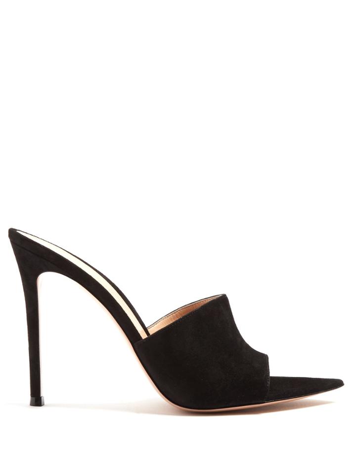 Gianvito Rossi Alise 100 Suede Mules
