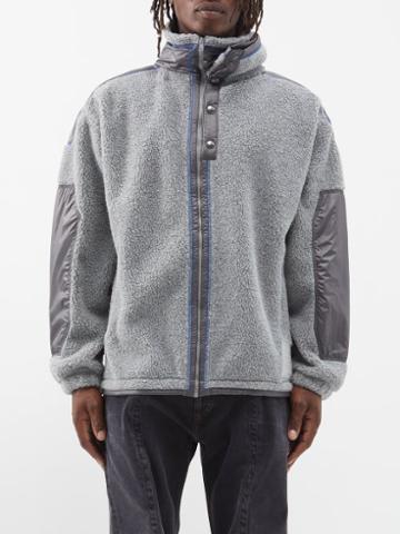 Y/project - Double-collar Fleece Jacket - Mens - Grey