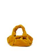Matchesfashion.com The Row - The Ascot Velvet Clutch - Womens - Yellow