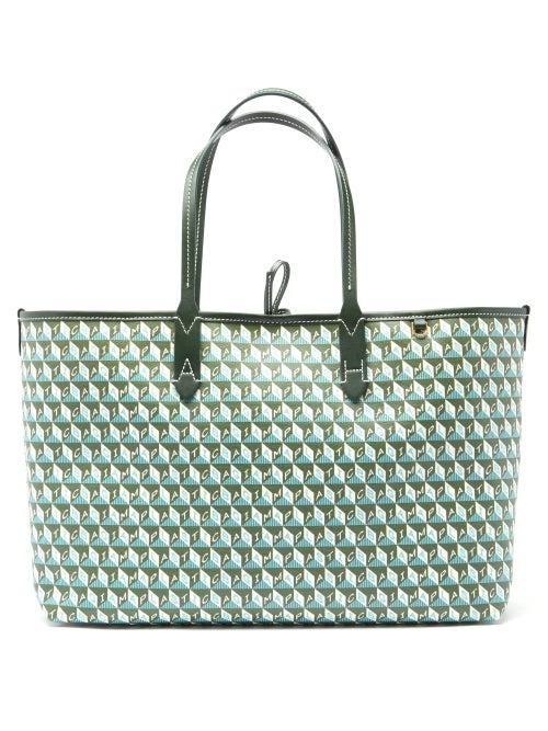 Matchesfashion.com Anya Hindmarch - I Am A Plastic Bag Recycled-canvas Tote Bag - Womens - Green Multi