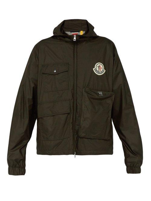 Matchesfashion.com 2 Moncler 1952 - Bouyer Logo Embroidered Zip Through Jacket - Mens - Khaki