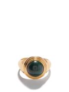 Missoma - Malachite & 18kt Gold-plated Ring - Womens - Green Gold