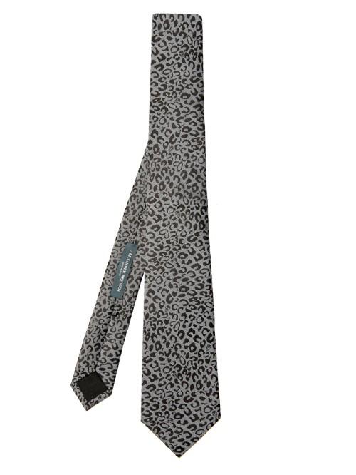 Alexander Mcqueen Leopard-jacquard Silk Tie