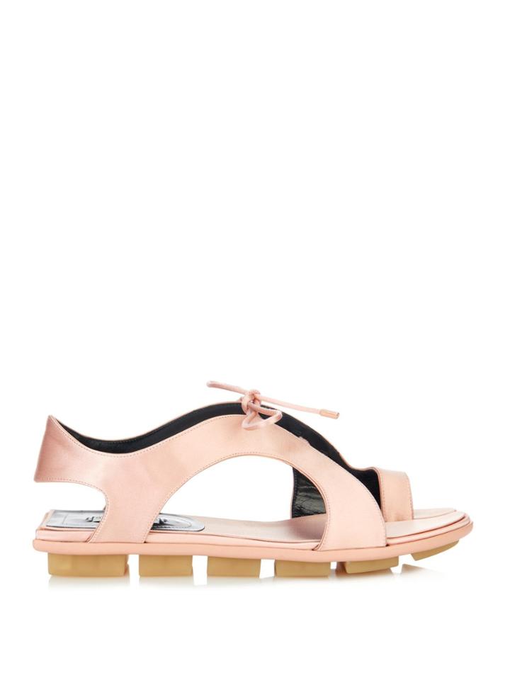 Balenciaga Rubber-soled Satin Sandals