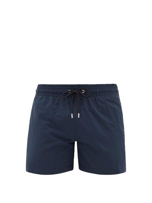 Matchesfashion.com Apnee - Uni Drawstring Swim Shorts - Mens - Blue