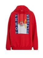 Vetements X Tommy Hilfiger Hooded Cotton-blend Sweatshirt