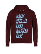 Matchesfashion.com Undercover - Daisy Daisy Hooded Cotton Sweatshirt - Mens - Burgundy