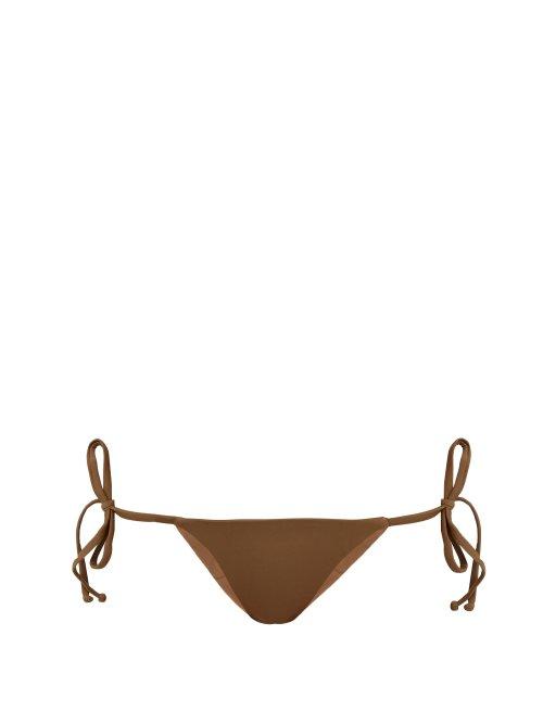 Matchesfashion.com Talia Collins - The Tie Me Up Bikini Briefs - Womens - Khaki