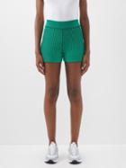 The Upside - Nirvarna Speechless Organic-cotton Spin Shorts - Womens - Green