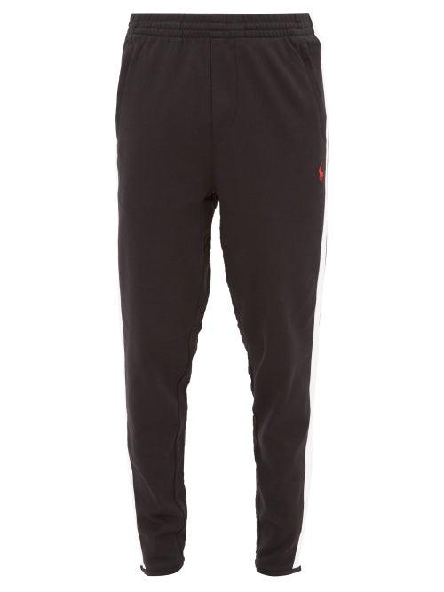 Matchesfashion.com Polo Ralph Lauren - 30/1 Side Stripe Cotton Track Pants - Mens - Black