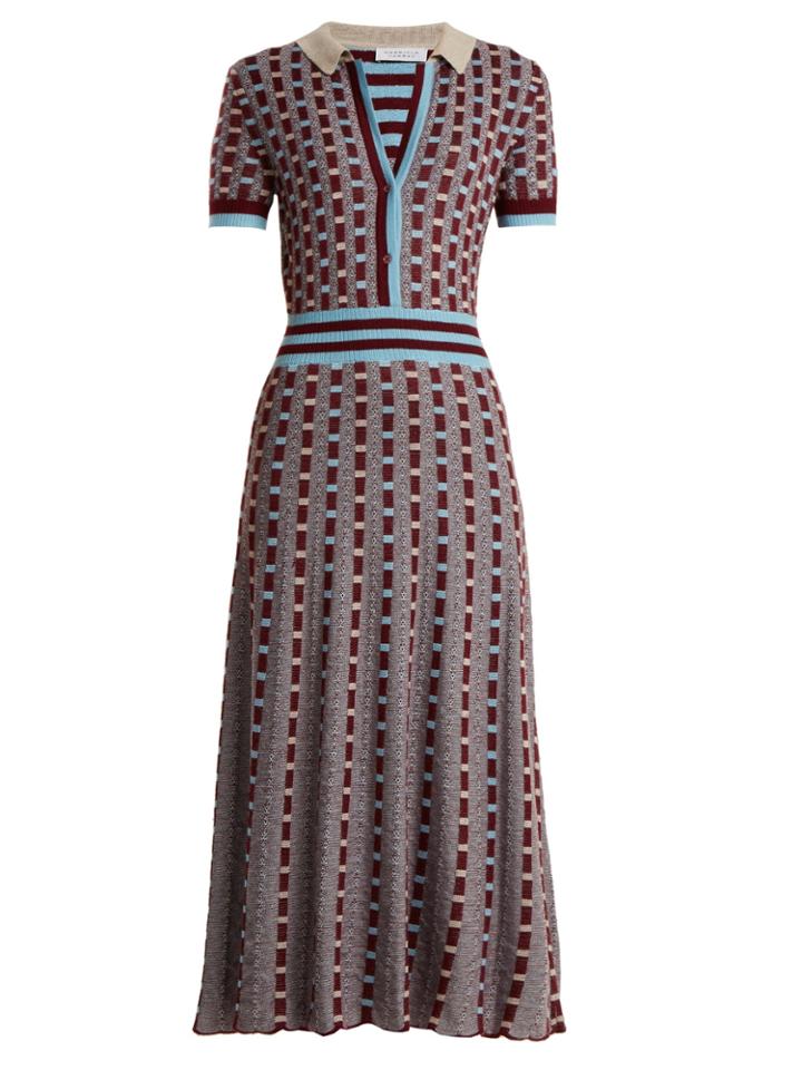 Gabriela Hearst Elvis Point-collar Cashmere-blend Knitted Dress