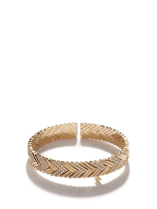 Rainbow K - Victoire Diamond & 14kt Gold Bracelet - Womens - Gold Multi