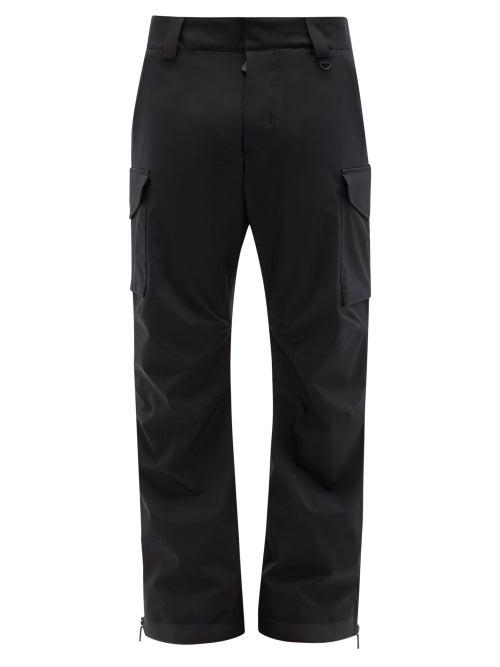 Matchesfashion.com Moncler Grenoble - Cargo Pocket Soft Shell Ski Trousers - Mens - Black