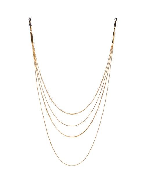 Matchesfashion.com Frame Chain - Ain't So Plain Jane 18kt Gold-plated Glasses Chain - Womens - Gold
