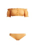 Matchesfashion.com Lisa Marie Fernandez - Leandra Off The Shoulder Bikini - Womens - Orange