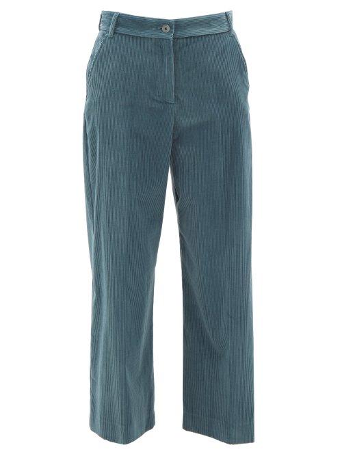 Matchesfashion.com Weekend Max Mara - Padre Trousers - Womens - Light Blue