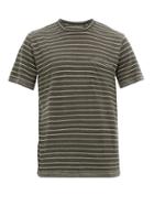 Matchesfashion.com Rag & Bone - Owen Jacquard Striped Linen T Shirt - Mens - Black Multi