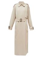 Matchesfashion.com The Row - Yeli Double-breasted Maxi Trench Coat - Womens - Light Beige