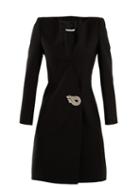 Matchesfashion.com Givenchy - Crystal Embellished Wool Blend Dress - Womens - Black