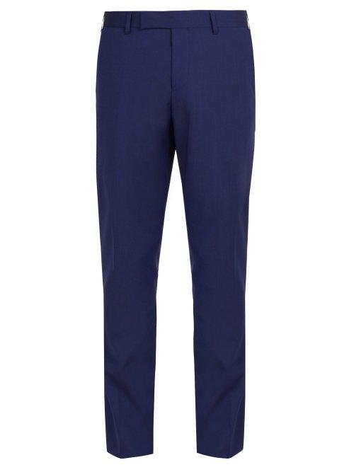 Matchesfashion.com Paul Smith - Wool Tuxedo Trousers - Mens - Blue