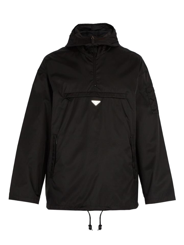 Prada Lightweight Pullover Nylon Jacket
