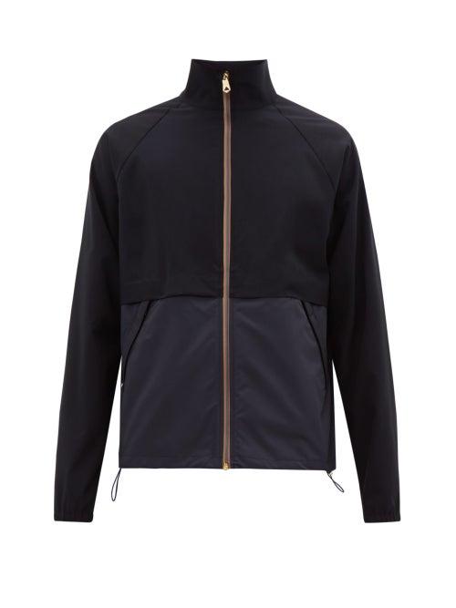 Matchesfashion.com Paul Smith - Artist-stripe Panelled Wool-blend Jacket - Mens - Navy