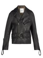 Matchesfashion.com Wooyoungmi - Belted Leather Jacket - Mens - Black