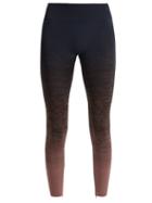 Matchesfashion.com Pepper & Mayne - High Rise Ombr Compression Performance Leggings - Womens - Black Pink
