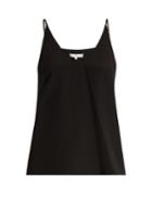 Tibi Curved V-neck Silk Crepe De Chine Cami Top