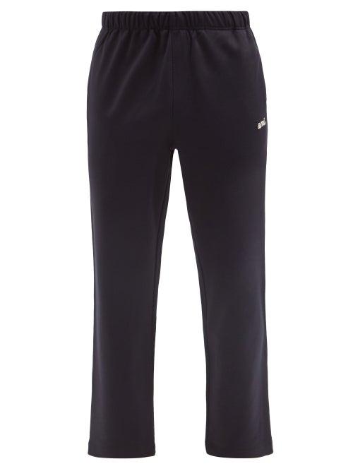 Matchesfashion.com Ami - Logo-embroidered Jersey Track Pants - Mens - Navy