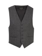 Alexander Mcqueen Contrast-panel Wool Waistcoat