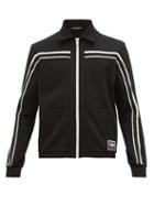 Matchesfashion.com Dolce & Gabbana - Logo-patch Striped Stretch-twill Jacket - Mens - Black