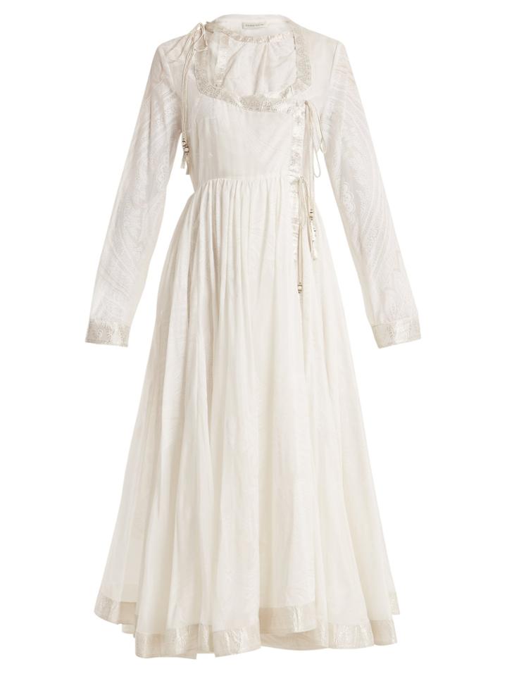 Etro Indore Paisley-print Cotton And Silk-blend Gown